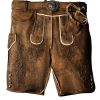 Authentic Brown Lederhosen with Modern Accents