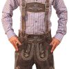 Short Lederhosen in Charcoal Black