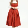 Dirndl Fiery Scarlet